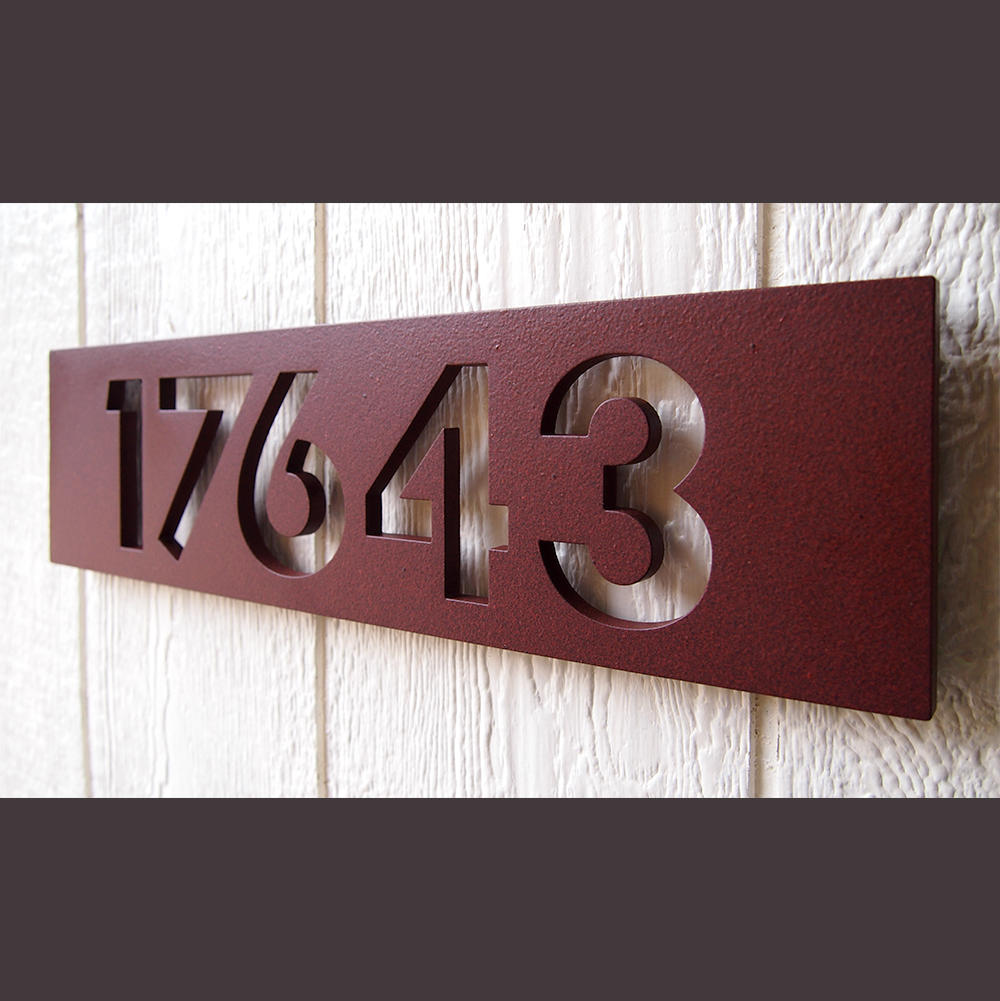 ustom Modern Floating House Numbers in Powder oated luminum ustom Modern Floating House Numbers in Powder oated luminum - ^